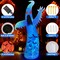 12FT Giant Halloween Inflatables Ghost ,with 3-Color Rotating Flame LEDs